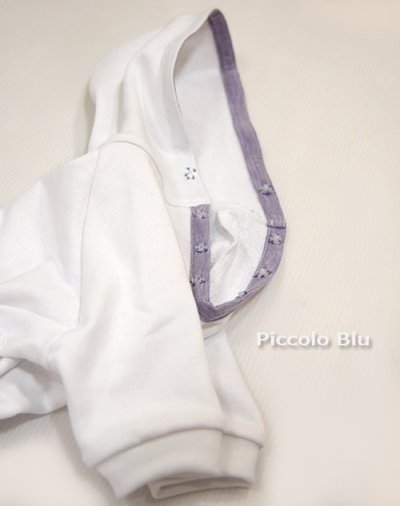 画像1: トレーナー/デニム　ロンパース　イタリアングレーハウンド Piccolo Blu　オリジナル